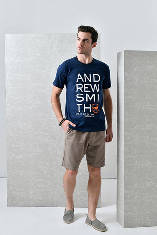 Andrew Smith T-Shirt Slim Fit Pria A0083P02H