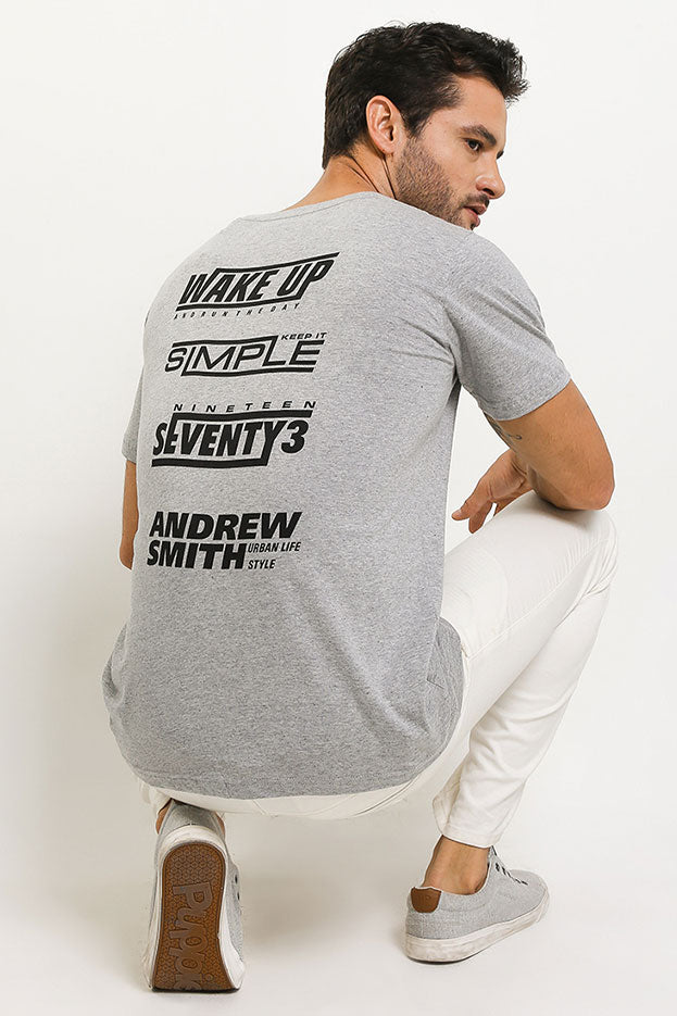 Andrew Smith T-Shirt Slim Fit Pria A0120P04F