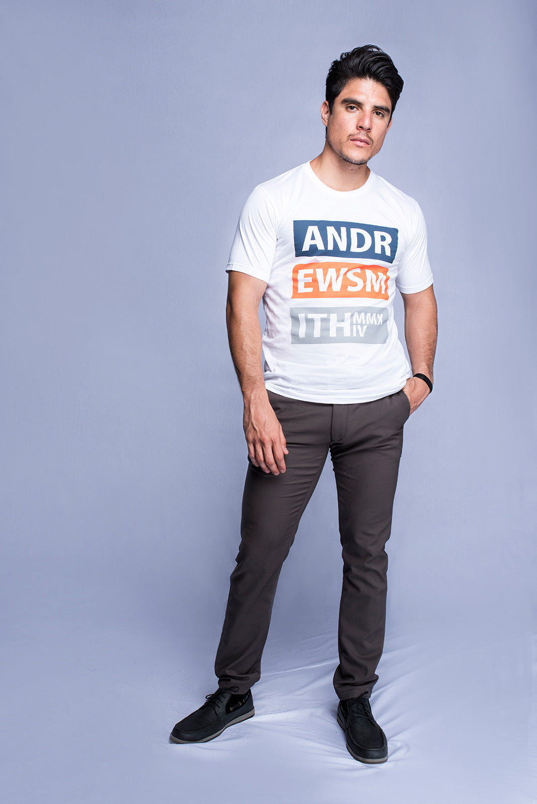 Andrew Smith T-Shirt Slim Fit Pria A0092X08D